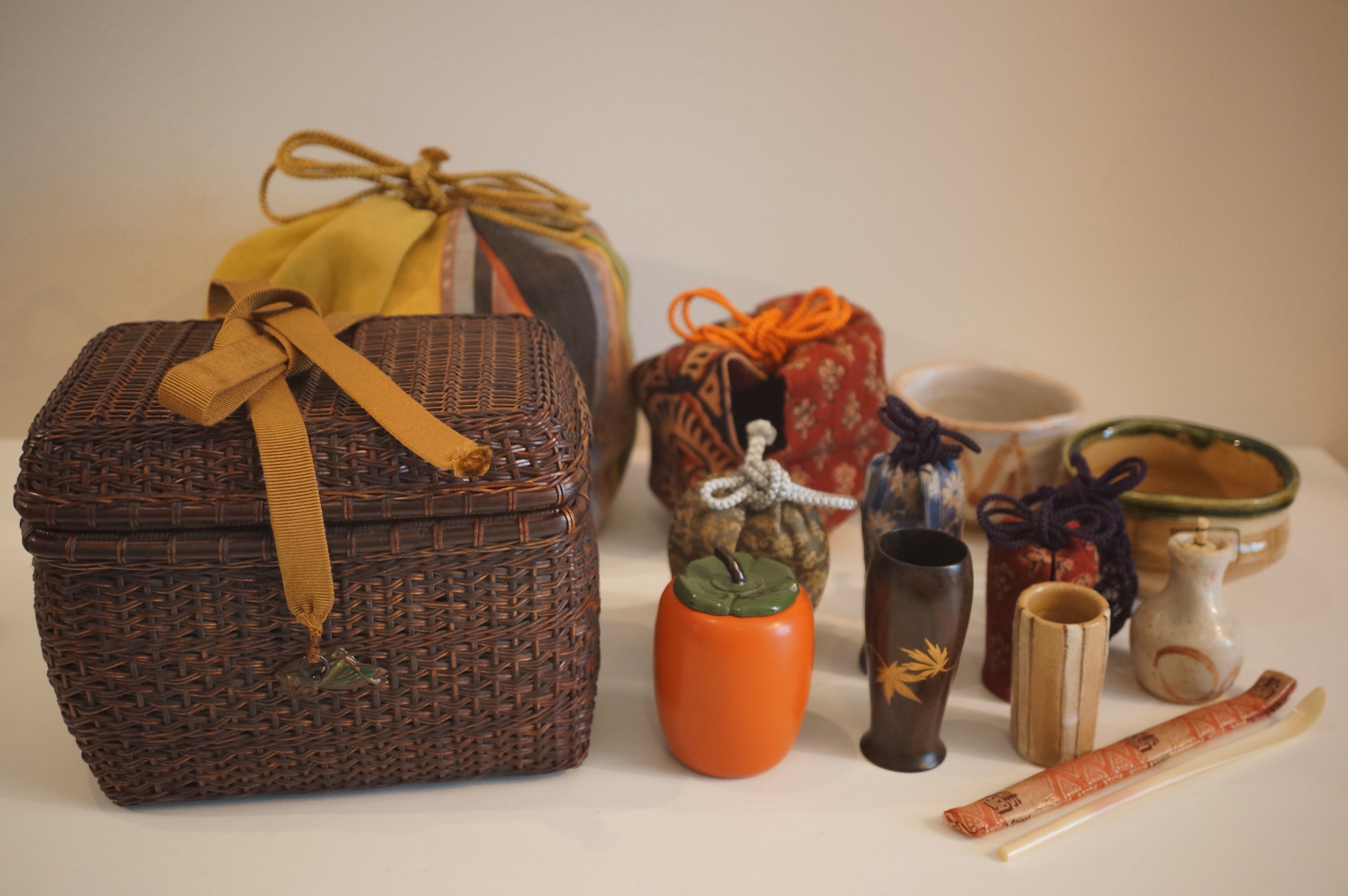 安藤竹良斎作 花籠 安藤竹良斎 茶籠 | 美術商