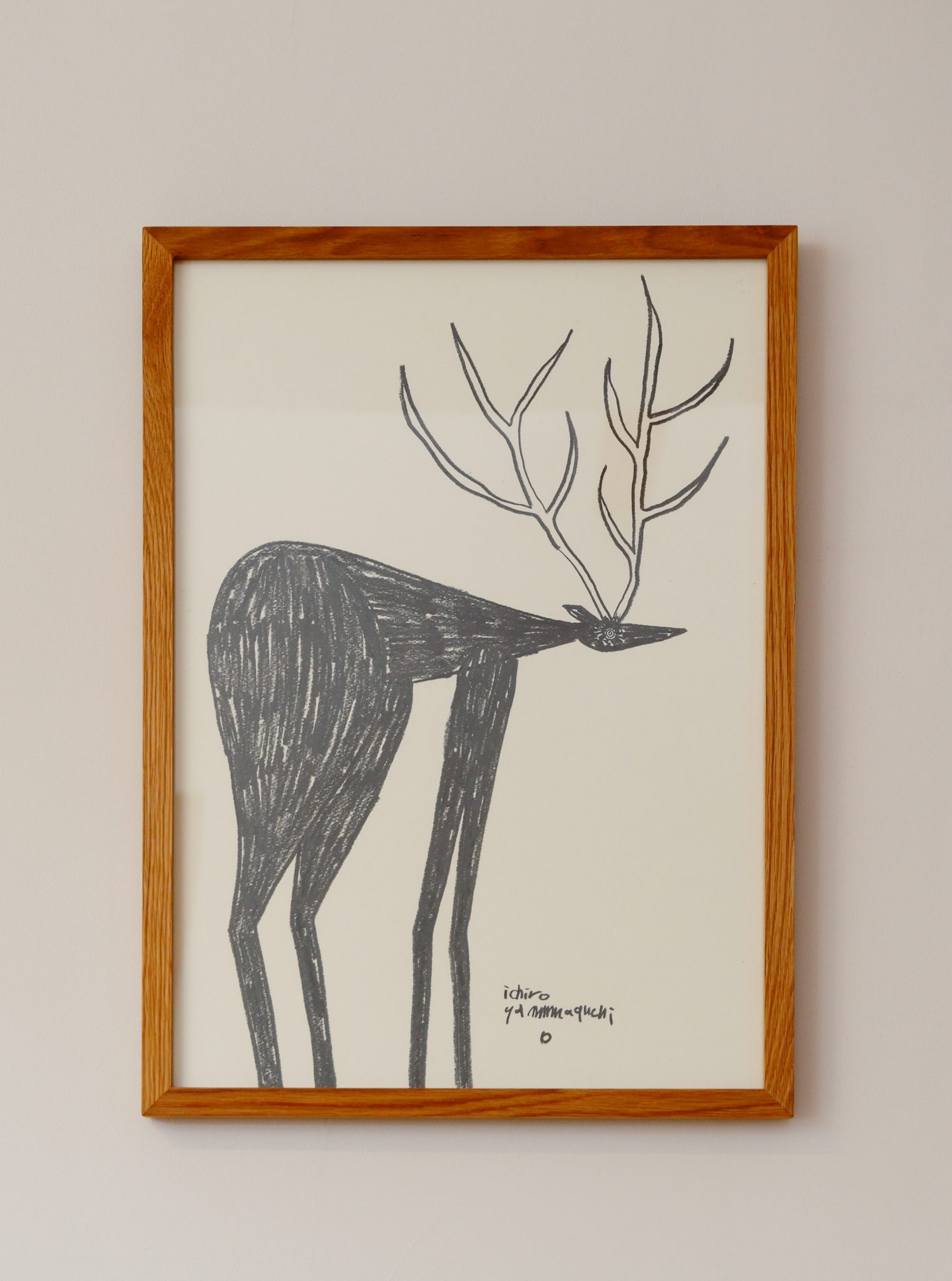 山口一郎 原画 絵 ポスター 北欧 Lサイズ