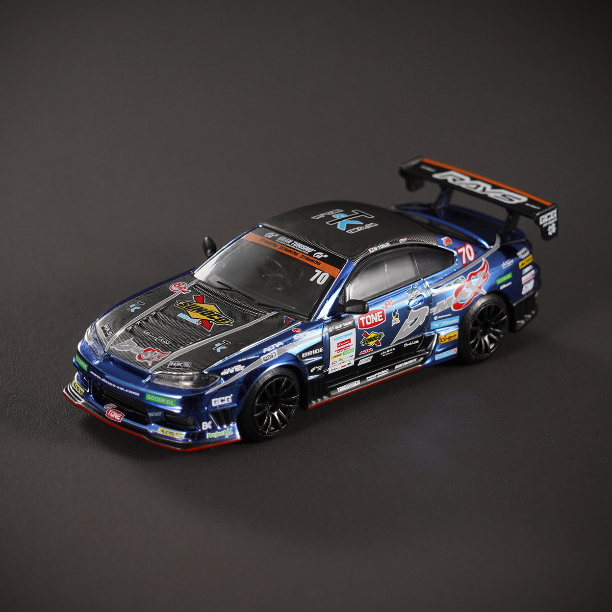 D-MAX / MINI GT 1/64 Nissan シルビア S15 D-MAX RACING 2023 #70