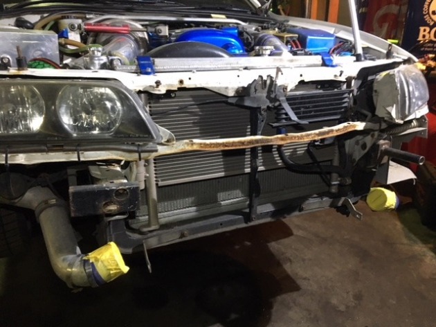 Jzx100トヨタマークii ラジエーターコンデンサー付きjzx100