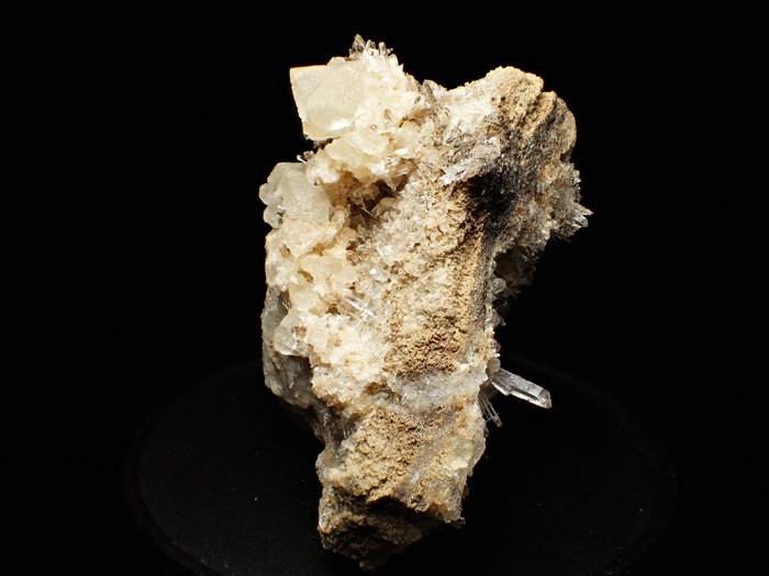 福島県蛍鉱山産 蛍石＆水晶 (Fluorite & Quartz / Japan) - 鉱物標本