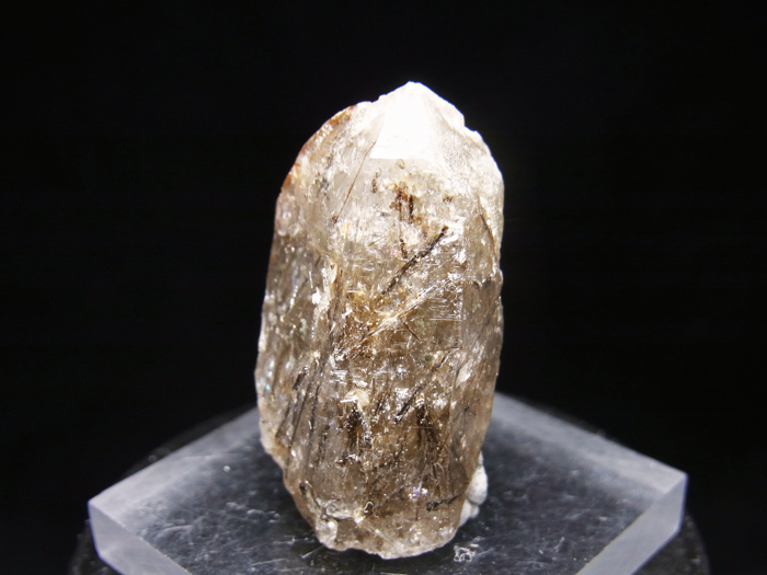 山梨県竹森産 水晶、苦土電気石＆緑泥石 (Quartz, Dravite & Chlorite