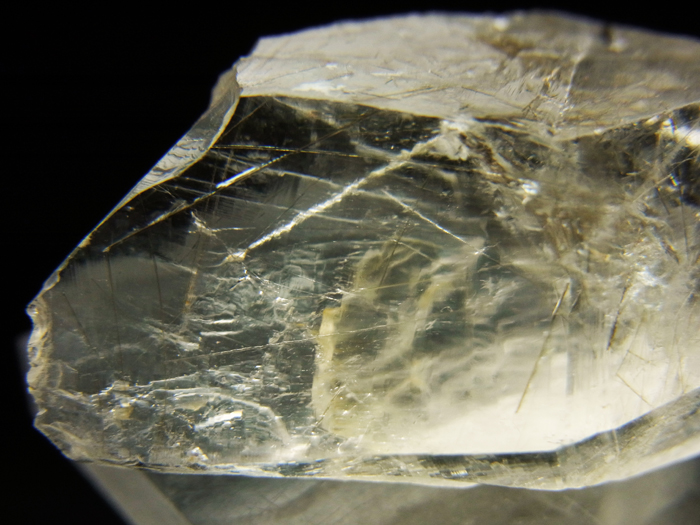 国産鉱物 山梨県 塩山竹森山 天然水晶 虹入り トルマリン入り水晶 99虹