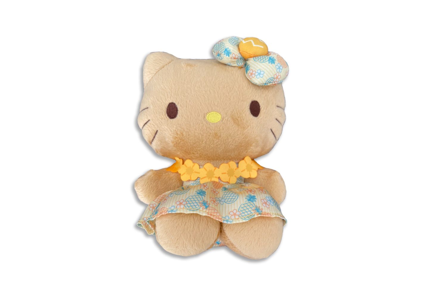 HELLO KITTY - 8″ PLUSH WITH YELLOW LEI & DRESS - Dole Plantation