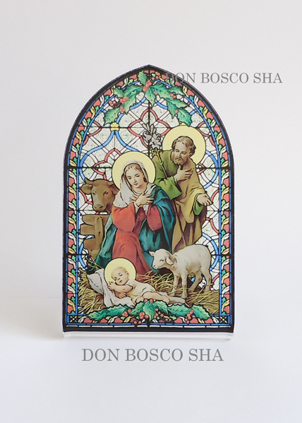 クリスマス 卓上置物 ステンドグラス 1001 - ドン・ボスコ社