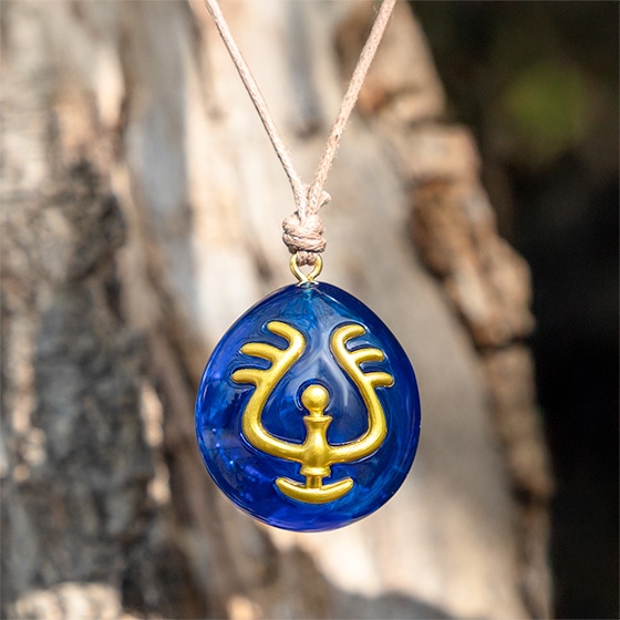 天空の城ラピュタ 飛行石 ネックレス ラピスラズリ @NIBARIKI 天空の城