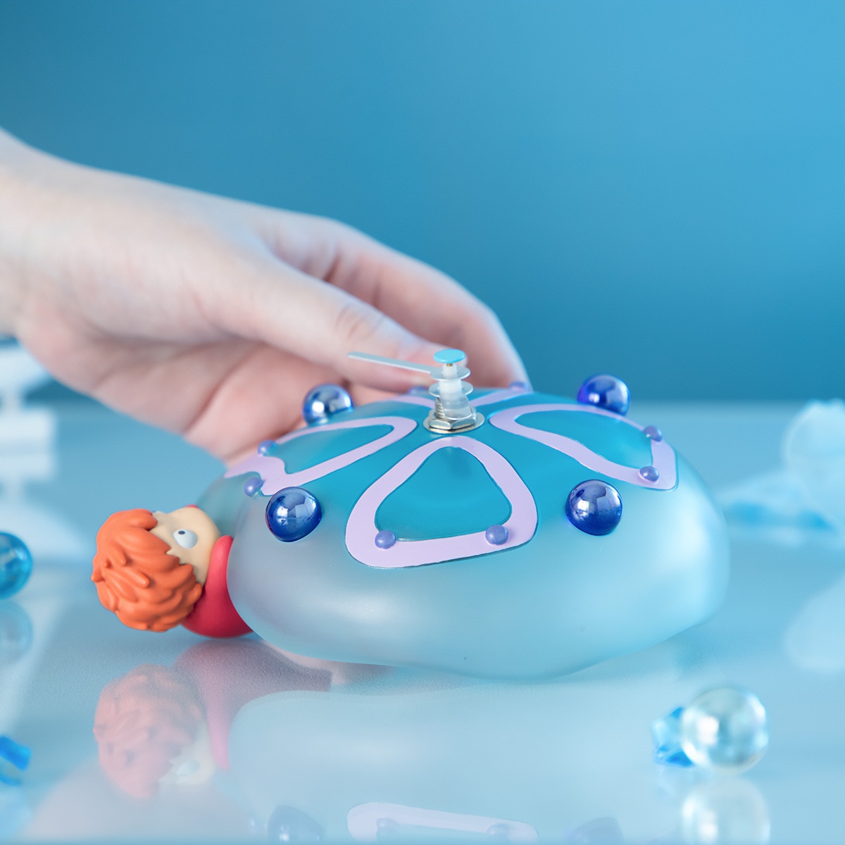 新品 崖の上のポニョ ポニョのクラゲ置時計 ジブリ スタジオジブリ