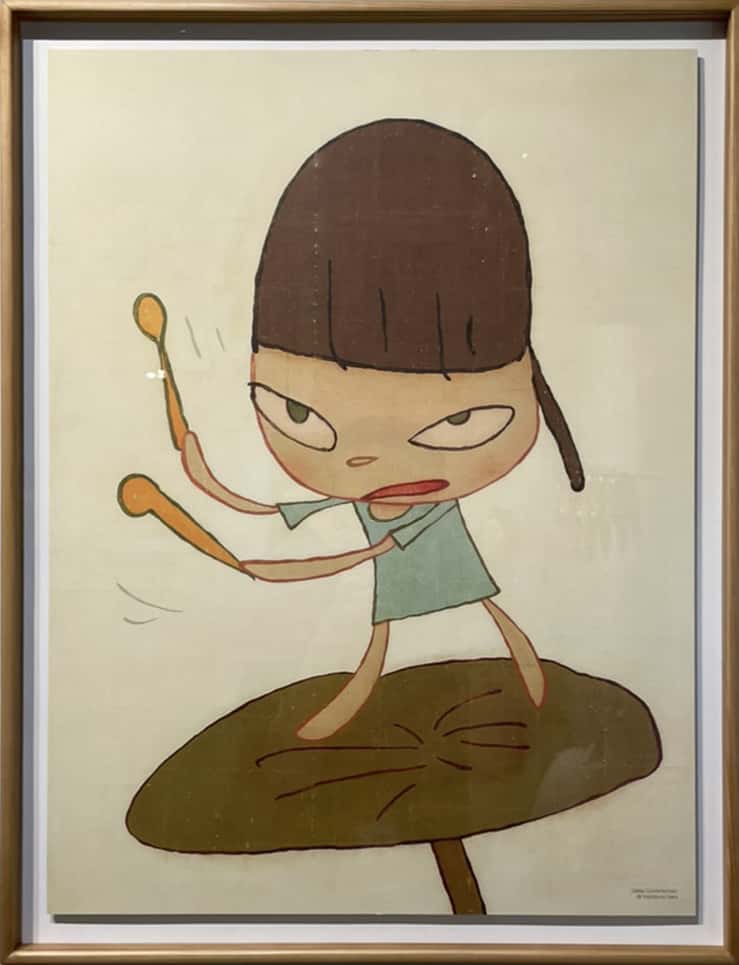 奈良美智 ポスター Marching on butter Leaf 【公式通販】