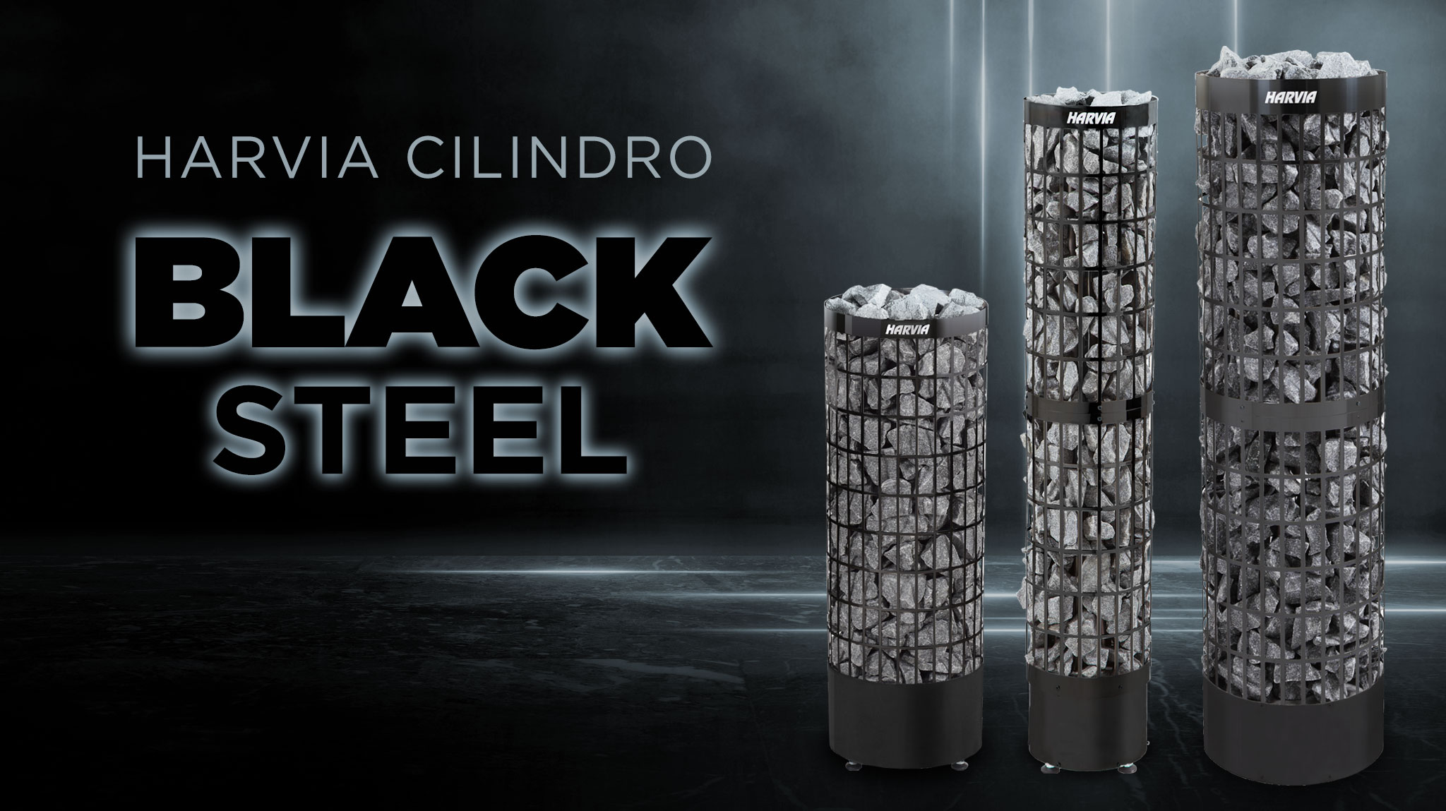 Harvia Cilindro Black Steel | Harvia