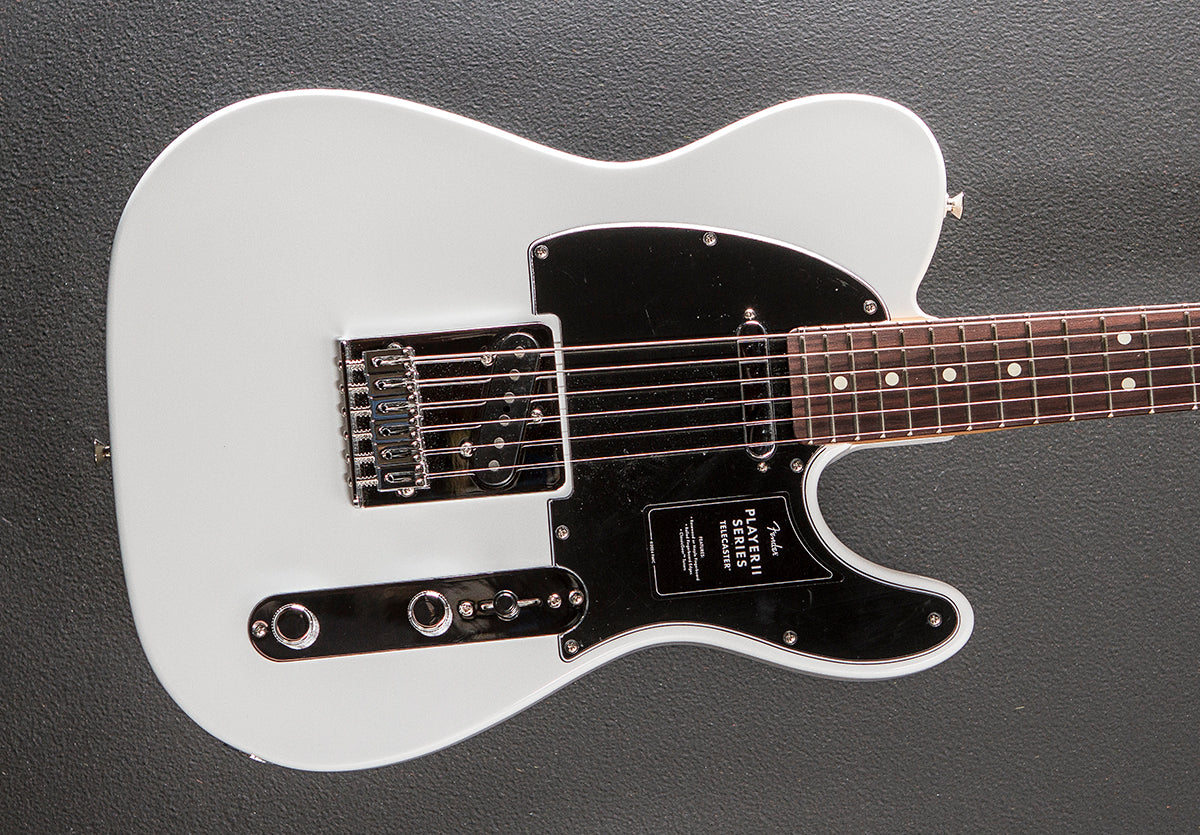 Player II Telecaster - Polar White w/Rosewood – Dave's Guitar Shop