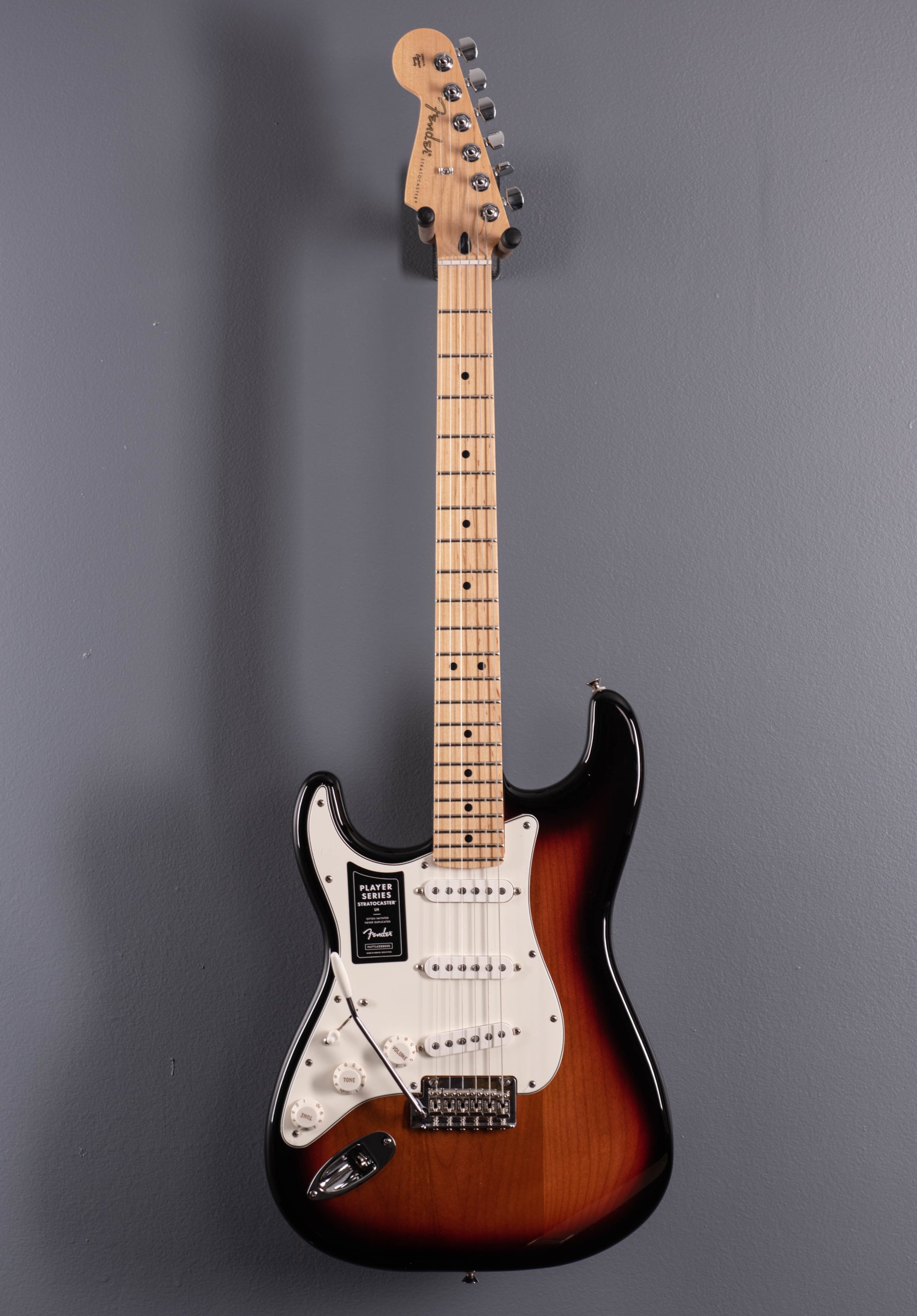 Player Stratocaster Left-Handed w/Maple Fingerboard - 3-Color
