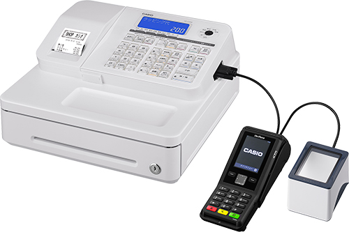 設定無料 CASIO SR-S200-WE レジスター 軽減税率対応250807 設定無料