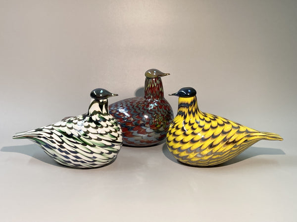 工芸品 Oiva Toikka Bird JUHLAKUKKO ROOSTER1997 Rooster blue Birds