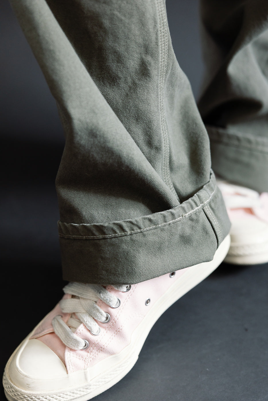 01-5328-76 - Dad's Fit Painter's Pants Canvas - Army Green | Dant