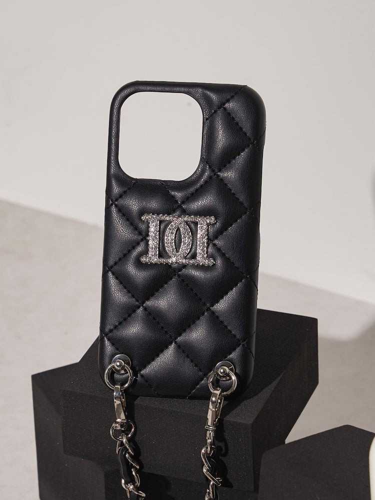 Darich】ダーリッチキルティングビジューiPhoneケース14SAX