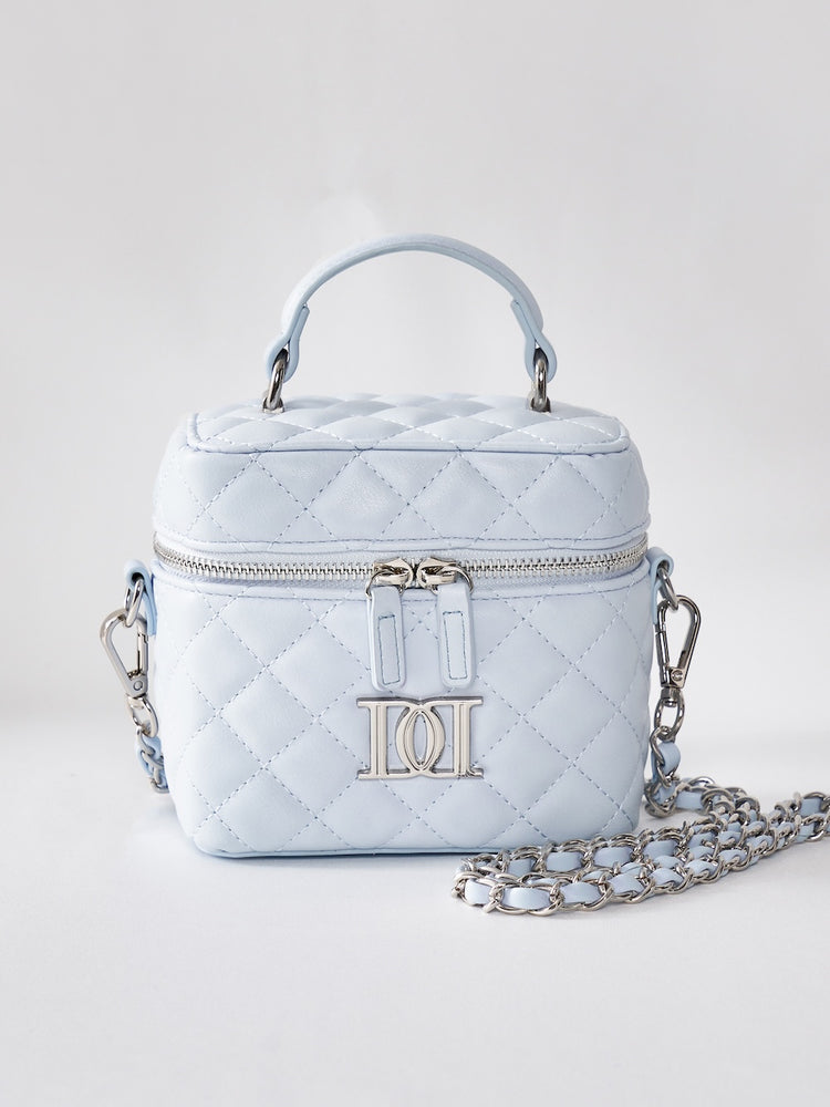 ダーリッチ 【シルバーパーツ】キルティングスクエアミニバッグ