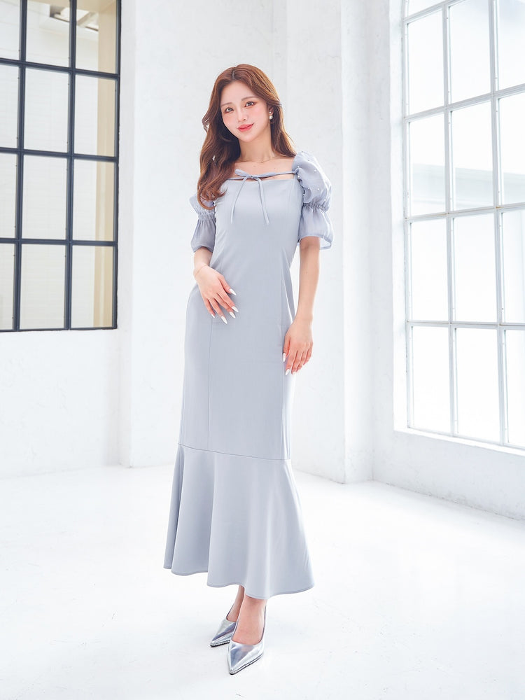 Darich パールデザインイレヘムマーメイドドレス クラシック