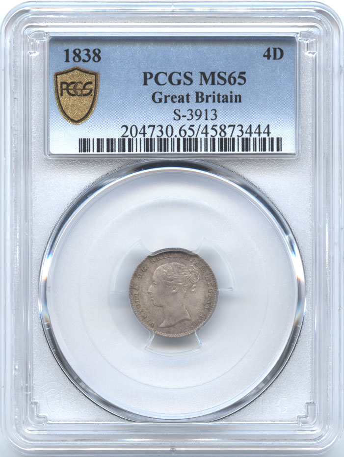 ダルマコインショップ / イギリス 4ペンス銀貨 1838 ヴィクトリア