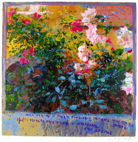 J.トレンツ.リャド 絵画 ペインティングフレーム 「ゲーテの詩と共に」