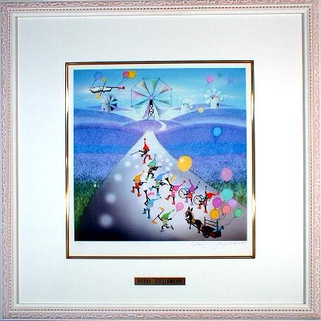 藤城清治 ラベンダー畑の夢