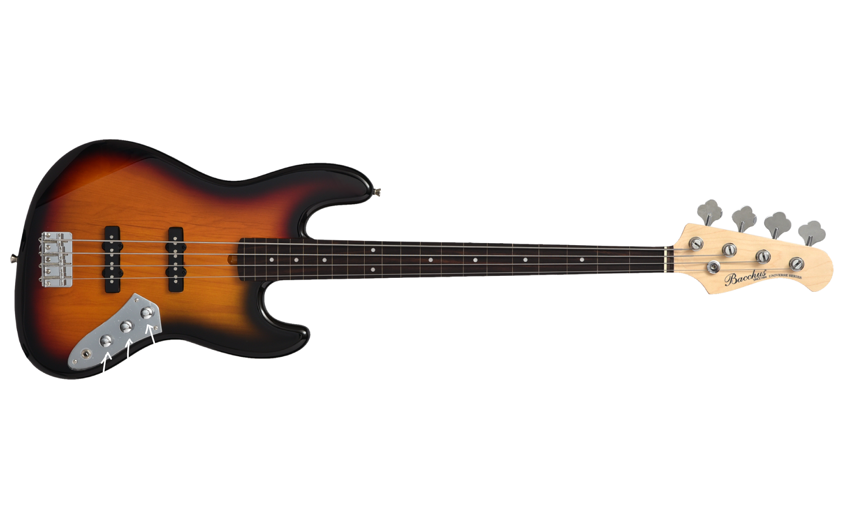 Bacchus Universe Series エレキベース サンバースト Bacchus Universe