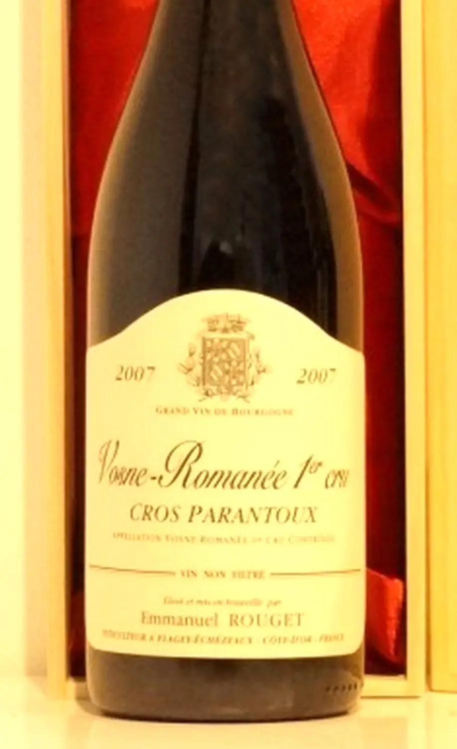 2007年 エマニュエル・ルジェ ヴォーヌ・ロマネ クロパラントゥー