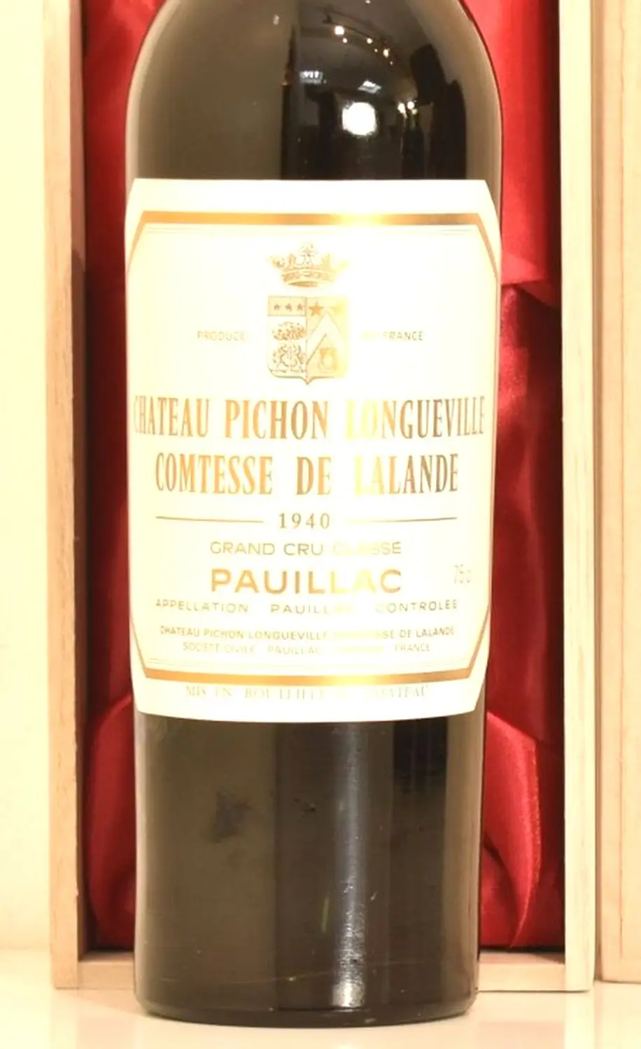1940年 シャトー・ピション・ロングヴィル・コンテス・ド