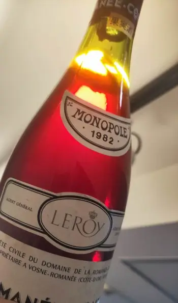 1982年 DRC ロマネ・コンティ（バックラベル三越）②｜生まれ年