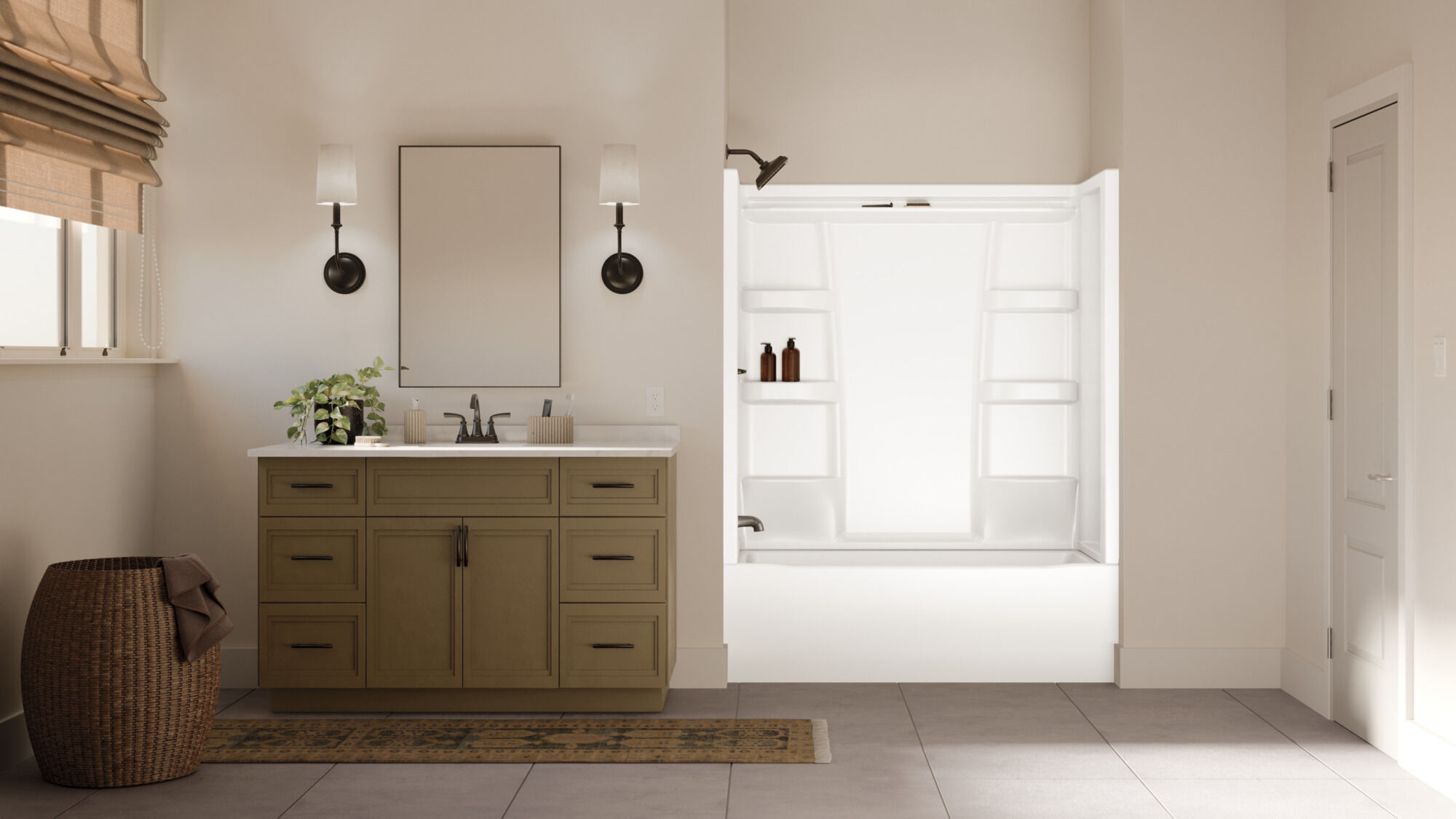 ProCrylic Bathtub 60 in. x 32 in. Left Drain in High Gloss White