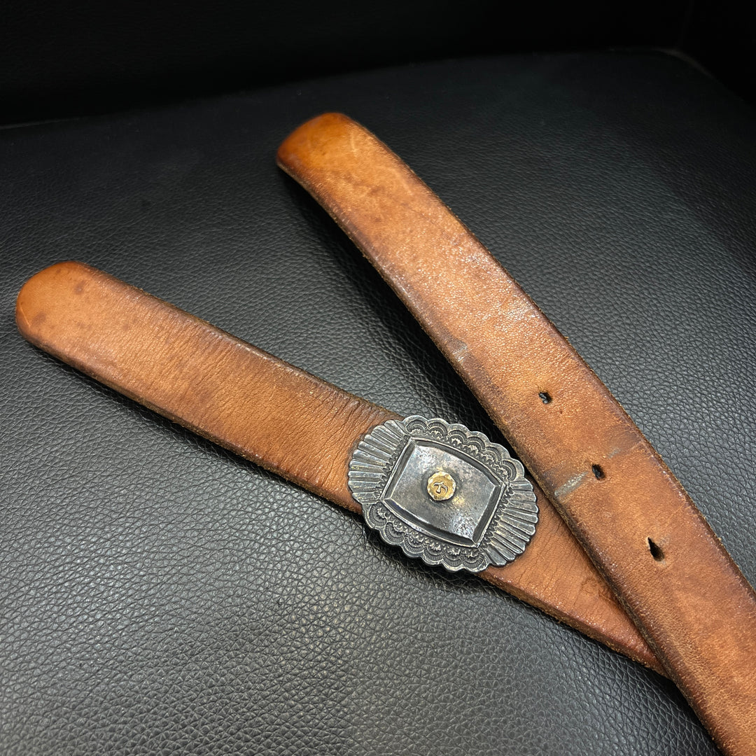 ゴローズ goro's 3㎝固定式k18付ベルト(赤茶)※歪メタル – DELTAone