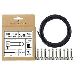 FREE THE TONE SL-4L-NI-10K Solderless Cable Kit - Nickel - Right Angle