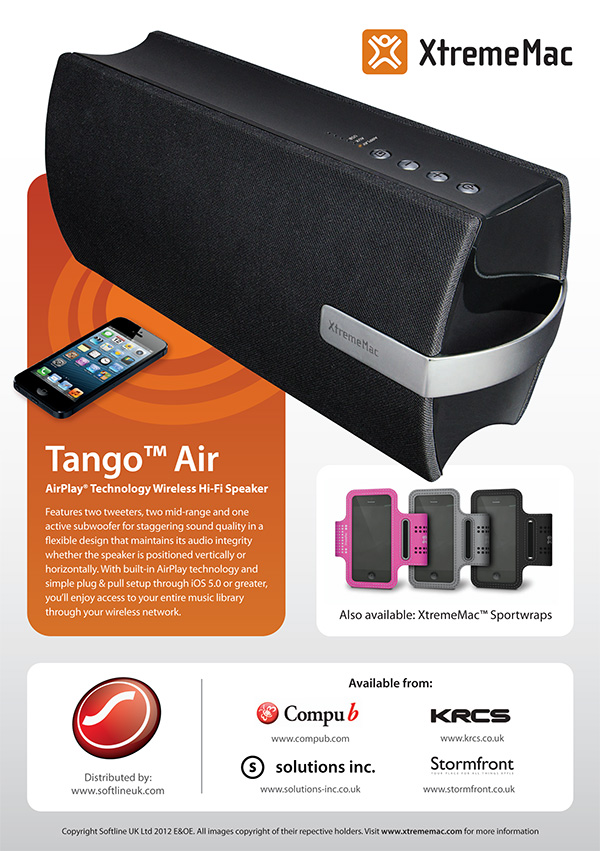 エアプレイ Xtreme Mac TANGOAIR AirPlayスピーカー 【公式通販】