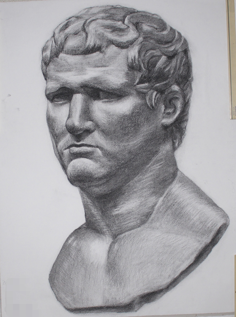 石膏像 アグリッパ 彫刻胸像 アグリッパ/石膏像/胸像/彫刻/ホワイト