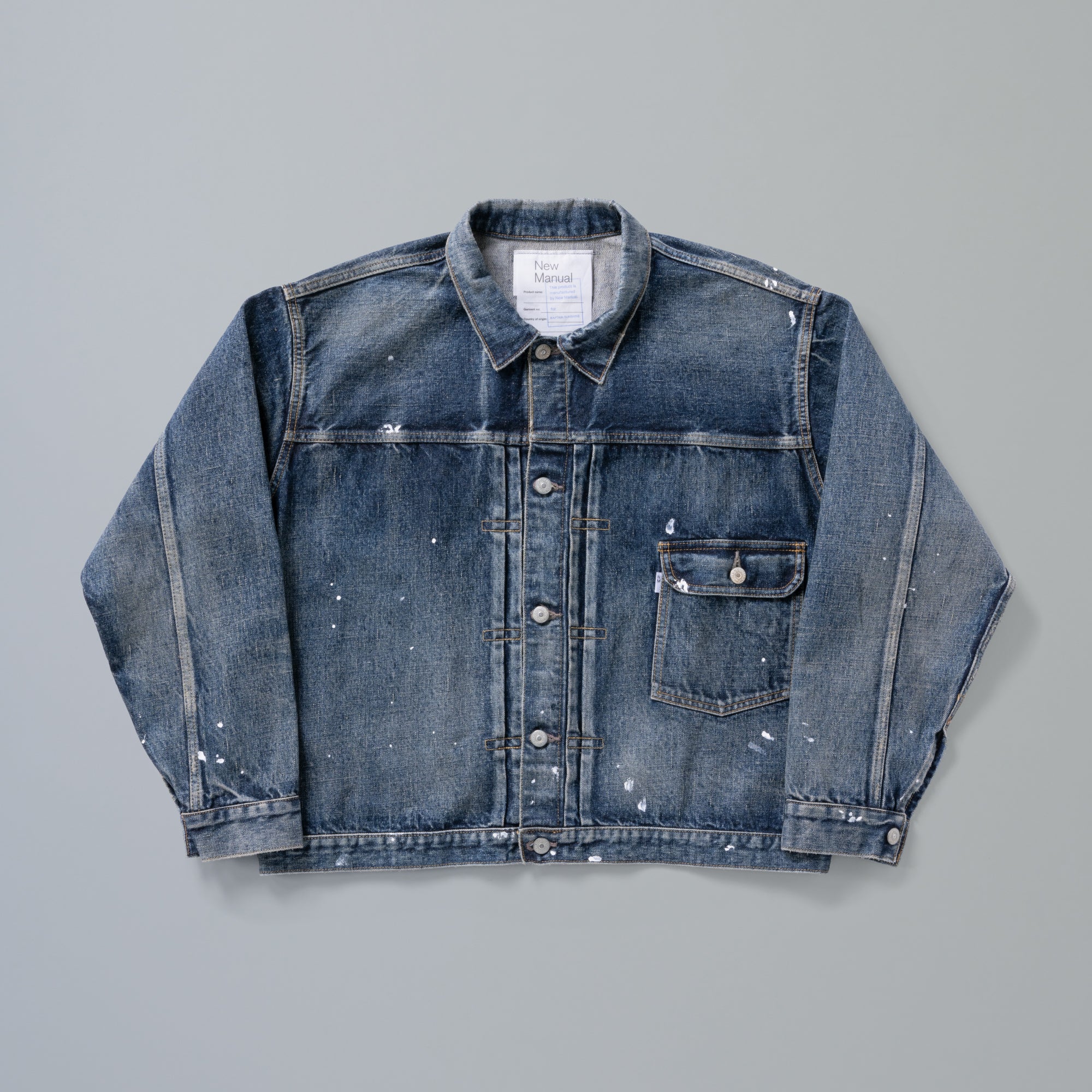 New Manual) New Manual×KAPTAIN SUNSHINE Collaboration Denim T-BACK