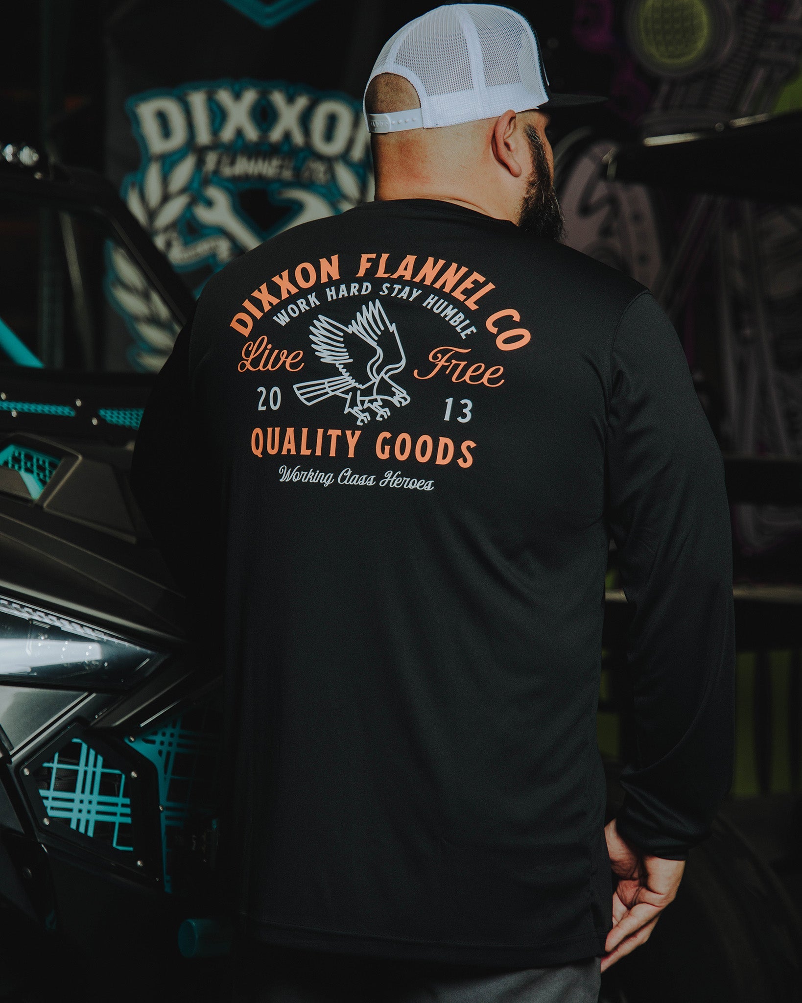 Dixxon Black UV Long Sleeve Tee | UPF 50+ Protection