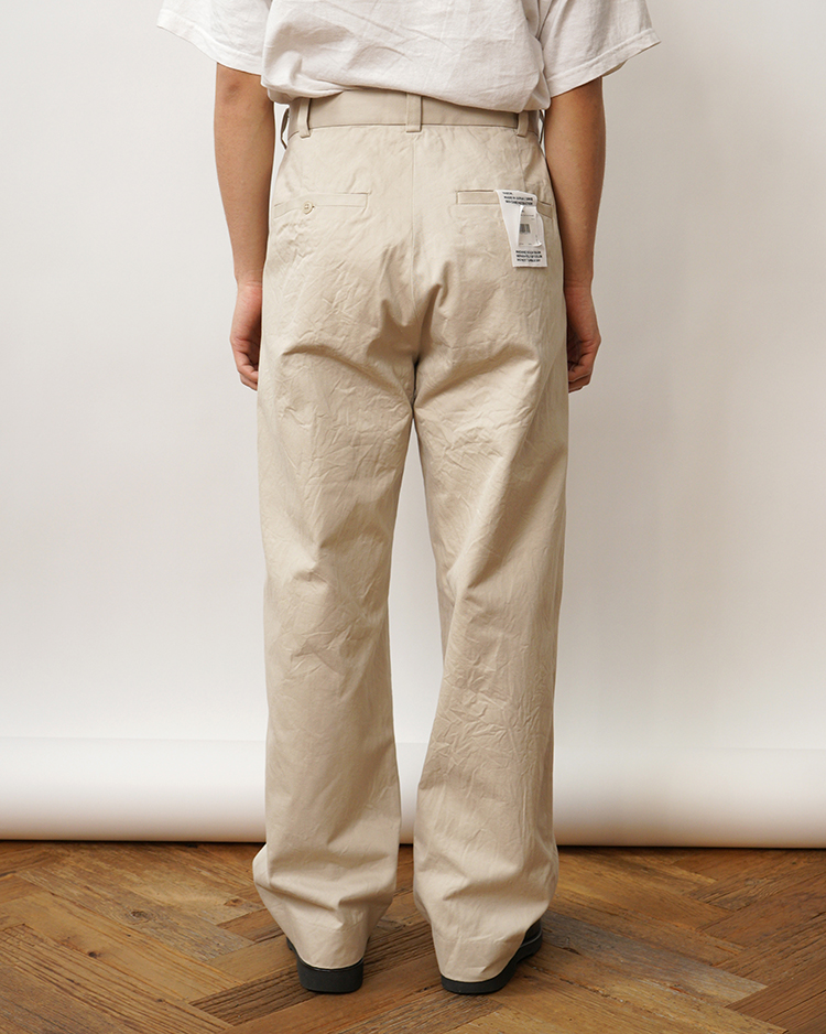 2TUCK STRAIGHT - CHINO / BEIGE | YAECA (MEN)(ヤエカ) | BOTTOMS