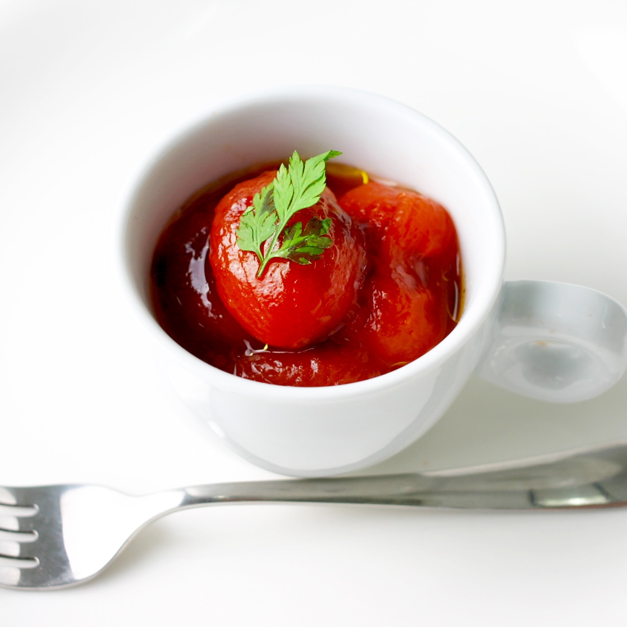 ダッテリーノトマトのトマトジュースづけ （皮なし）400g: フルーツ