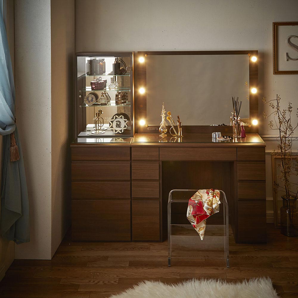LEDライト付き 楽屋ドレッサーシリーズ ドレッサー 幅99cm 通販 - ディノス