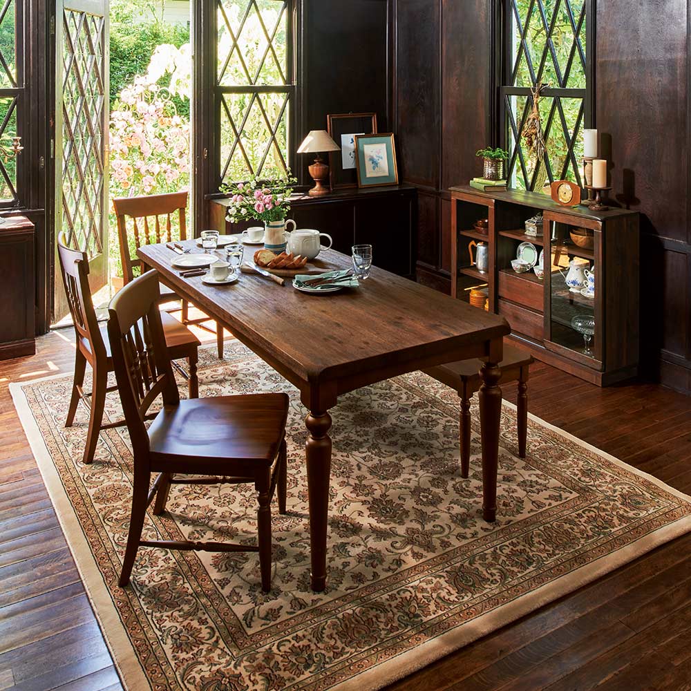 レンタル商品】イギリスヴィンテージ調ダイニングテーブル 幅180cm