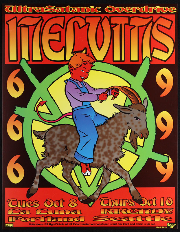 KOZIK GWAR MELVINS シルクスクリーンポスター KOZIK GWAR MELVINS