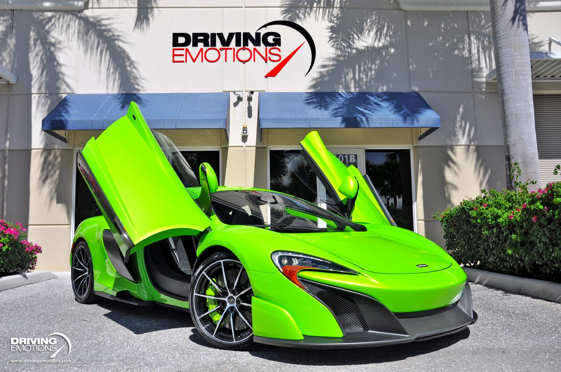 2016 McLaren 675LT Coupe! NAPIER GREEN! CARBON FIBER TRIM! FRONT