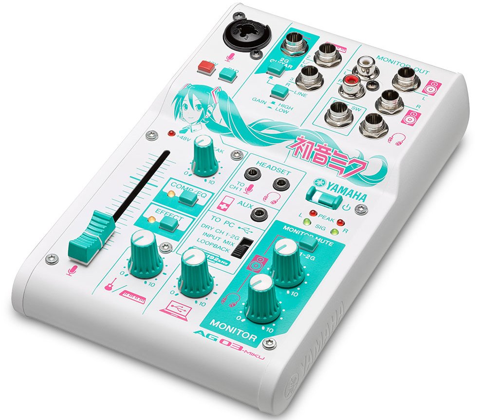 DJ機材 YAMAHA AG 06 10ch入力を備える小さなミキサー、AG06が便利！ | DTM