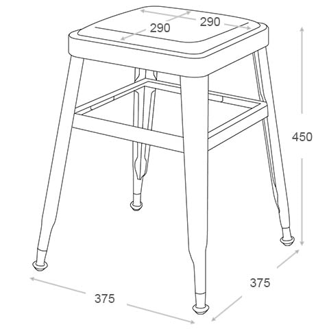 DULTON ONLINE SHOP | LIGHT 45 STOOL IVORY(IVORY): 家具