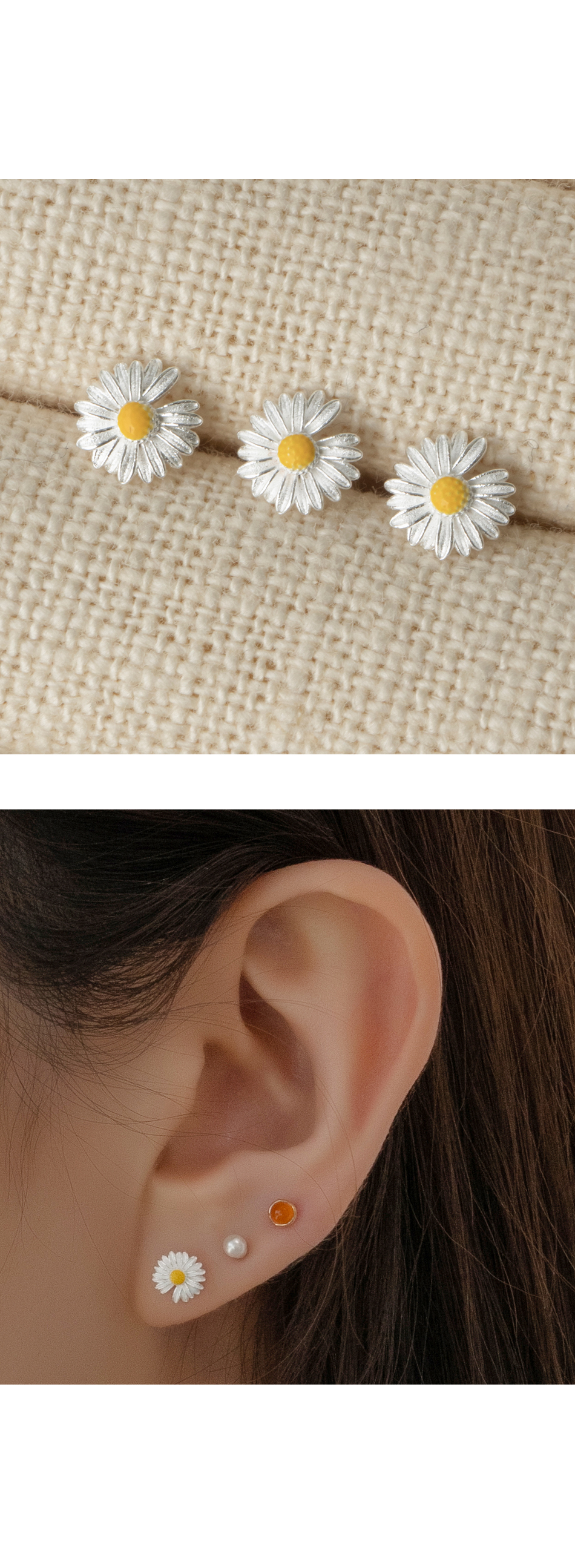 2TYPEデイジーピアス(片耳用) | レディースファッション通販 - DHOLIC