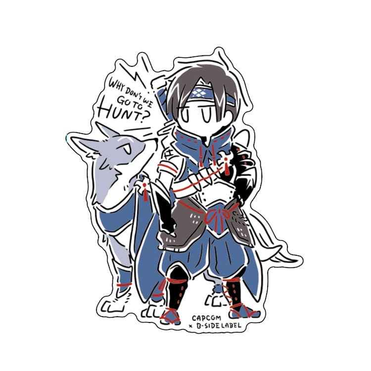 イーカプコン |CAPCOM×B-SIDE LABELステッカー モンスターハンター