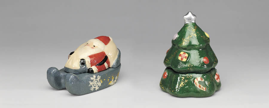 2021年初春作品 クリスマスツリー 香合【送料無料】