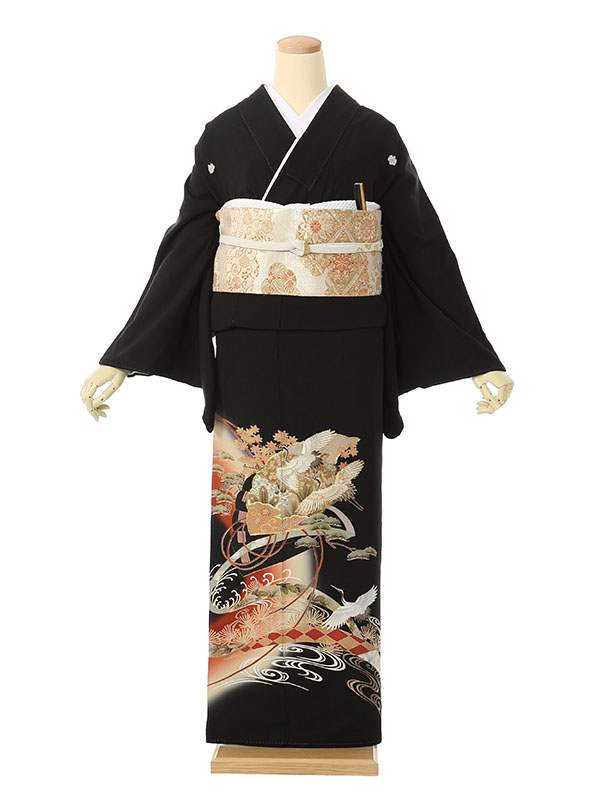 黒留袖|対応身長:160~167cm|ｻｲｽﾞ:15~19号|#8A443｜全国宅配可の「e