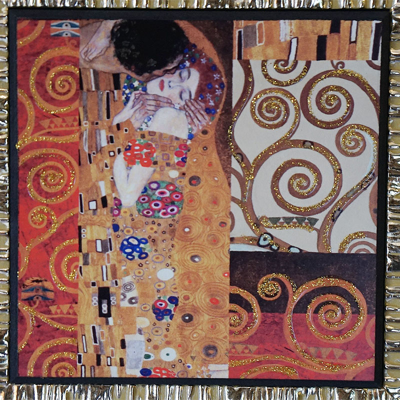 イタリア 額絵 アートフレーム クリムト 接吻 キス 4737-159 イタリア