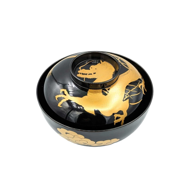 会津塗 黒雑煮椀 五霊龍蒔絵 - お買い物｜日本最大級の箸の通販サイト