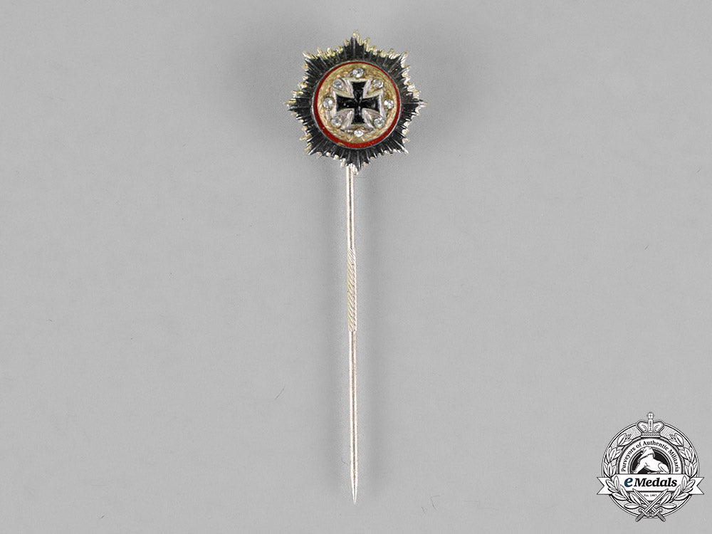 Germany. A German Cross Miniature Stick Pin, Gold Grade, With